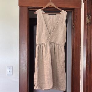 Linen midi dress